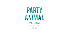 Desktop Screenshot of partyanimalvodka.com