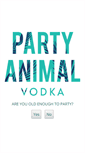 Mobile Screenshot of partyanimalvodka.com